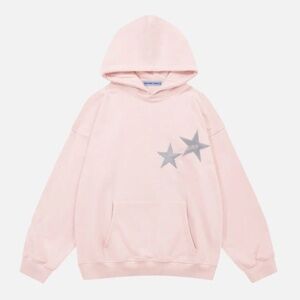 Aelfric Eden color contrast hoodie (in light pink & S)